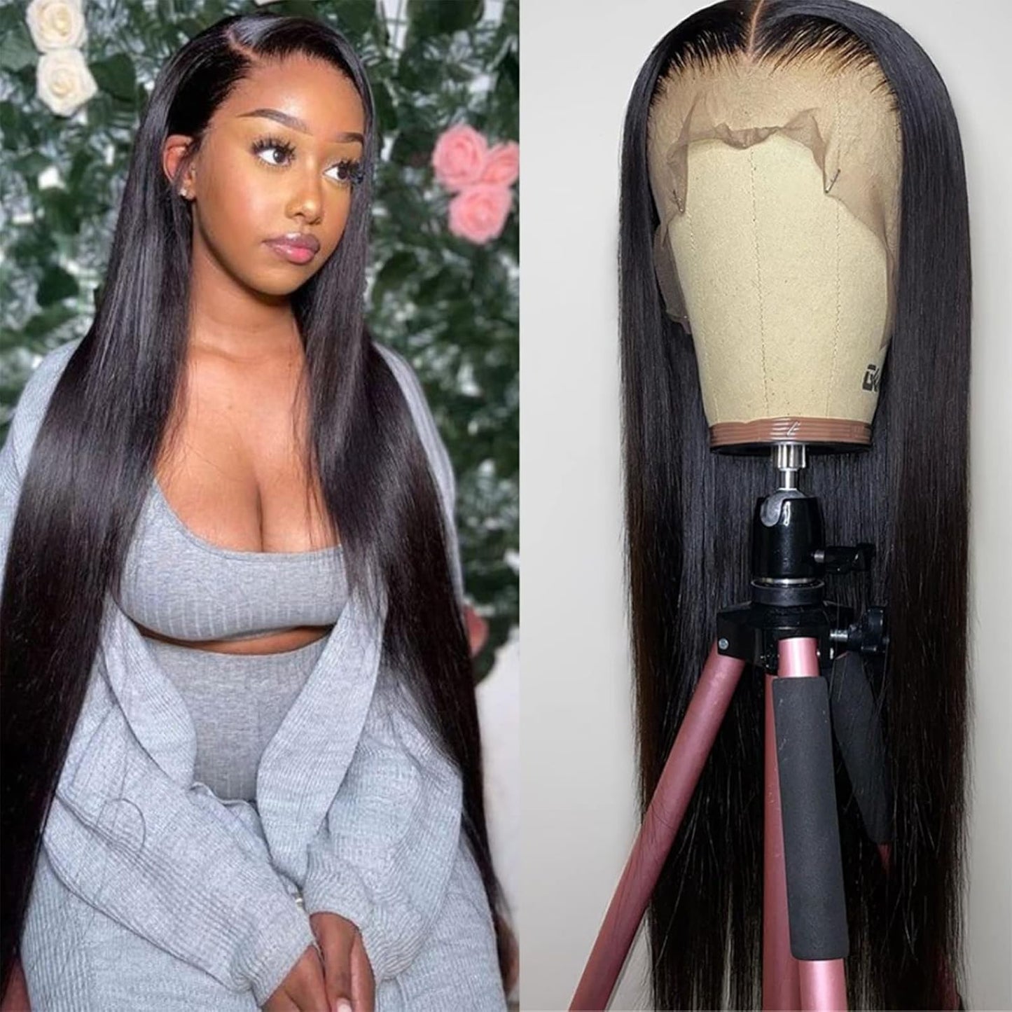 ⚡ Final Hours – Up to 57% Off🌷💥Straight HD Transparent Lace Front Wigs Human Hair
