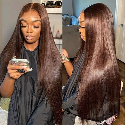 ⚡ Final Hours – Up to 57% Off🌷💥Straight HD Transparent Lace Front Wigs Human Hair