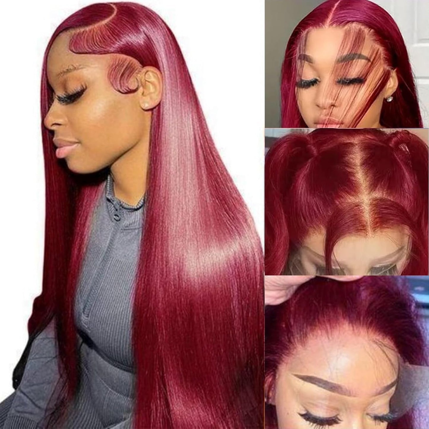 ⚡ Final Hours – Up to 57% Off🌷💥Straight HD Transparent Lace Front Wigs Human Hair