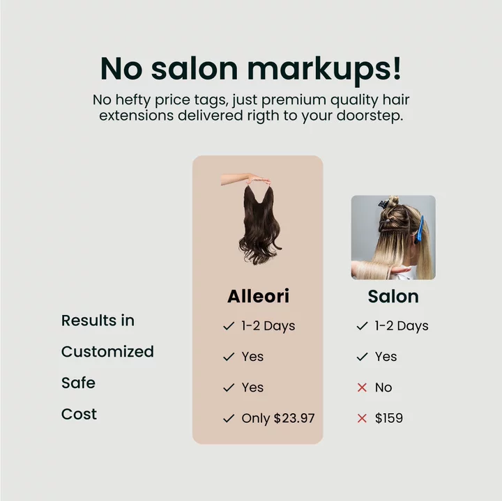 💖 High Quality Halo Hair Extensions