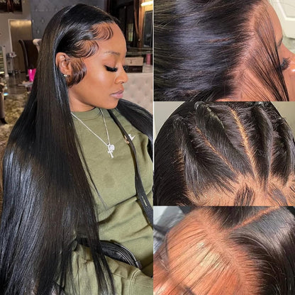 ⚡ Final Hours – Up to 57% Off🌷💥Straight HD Transparent Lace Front Wigs Human Hair