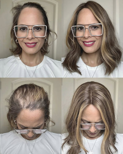 ⚡ Final Hours –🌷 New Lightweight & Breathable Wavy Hair Topper