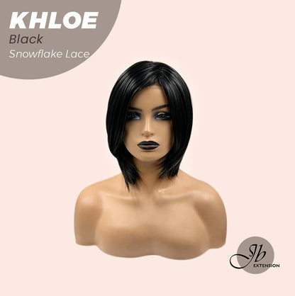 12 Inches Bob Cut  Pre-Cut Snowflake Lace Frontlace Glueless Wig KHLOE CAMEL PINK【PERMATEASE】【BENDY EAR TABS】- S/M
