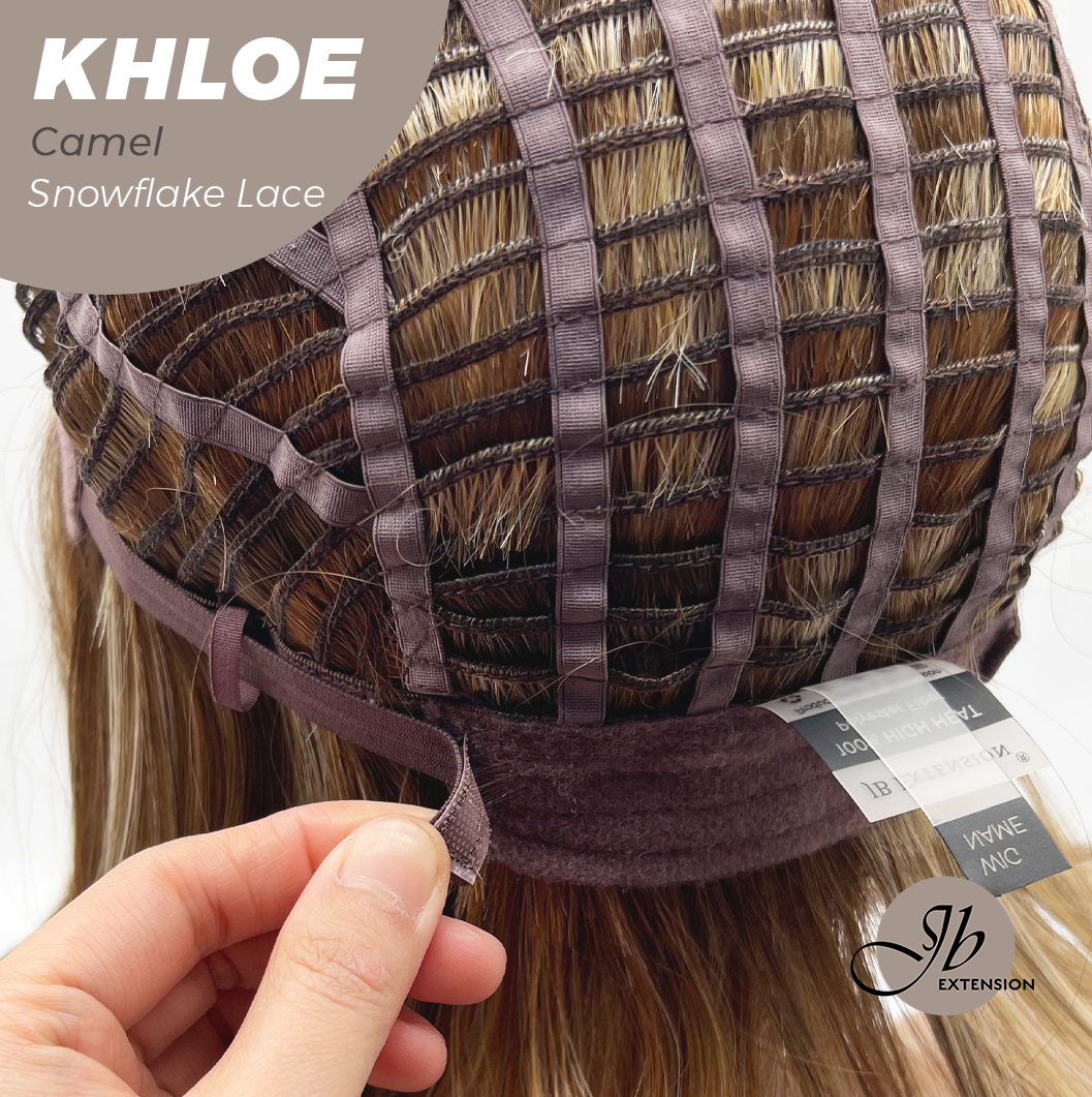 12 Inches Bob Cut  Pre-Cut Snowflake Lace Frontlace Glueless Wig KHLOE CAMEL PINK【PERMATEASE】【BENDY EAR TABS】- S/M