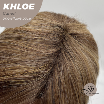 12 Inches Bob Cut  Pre-Cut Snowflake Lace Frontlace Glueless Wig KHLOE CAMEL PINK【PERMATEASE】【BENDY EAR TABS】- S/M