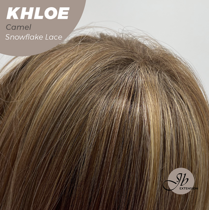 12 Inches Bob Cut  Pre-Cut Snowflake Lace Frontlace Glueless Wig KHLOE CAMEL PINK【PERMATEASE】【BENDY EAR TABS】- S/M
