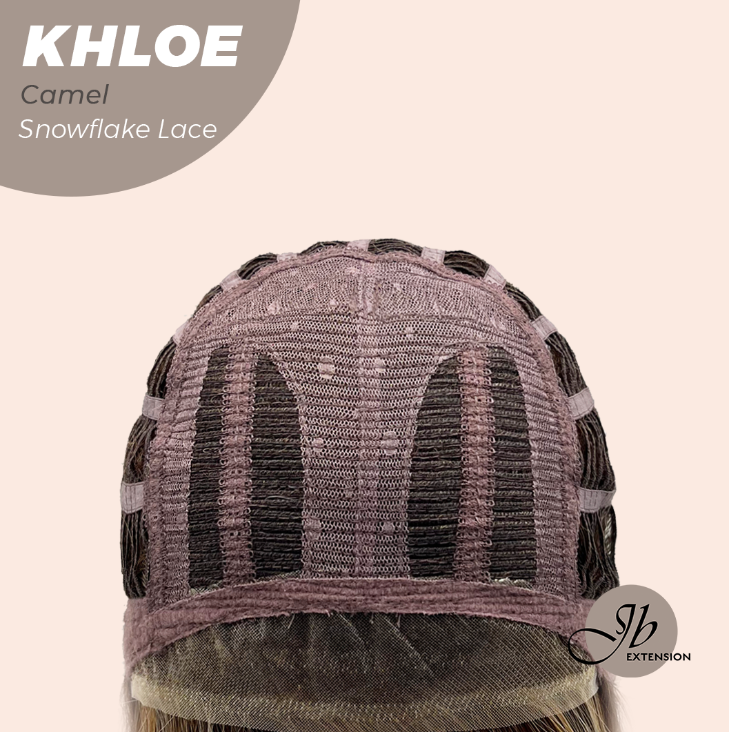 12 Inches Bob Cut  Pre-Cut Snowflake Lace Frontlace Glueless Wig KHLOE CAMEL PINK【PERMATEASE】【BENDY EAR TABS】- S/M