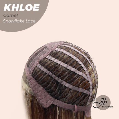 12 Inches Bob Cut  Pre-Cut Snowflake Lace Frontlace Glueless Wig KHLOE CAMEL PINK【PERMATEASE】【BENDY EAR TABS】- S/M