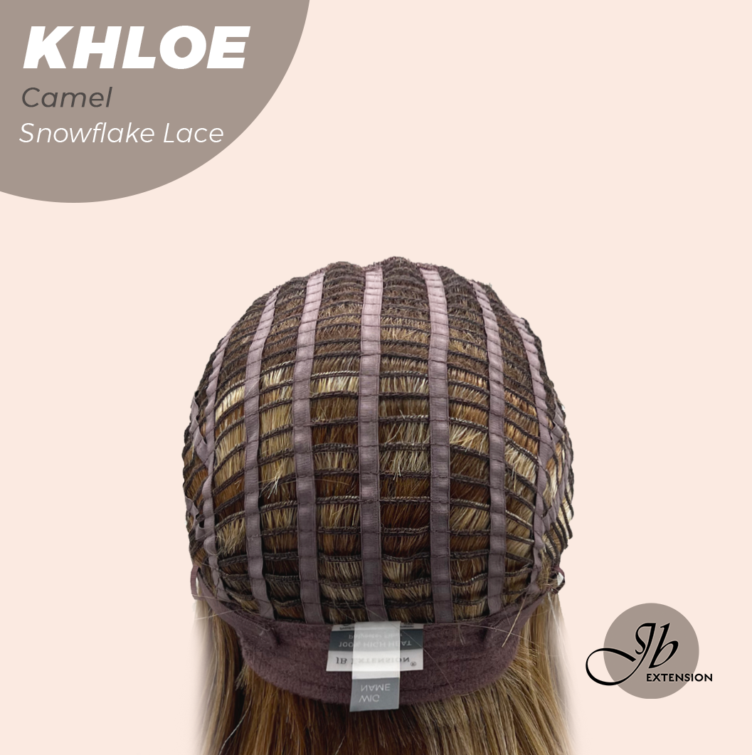 12 Inches Bob Cut  Pre-Cut Snowflake Lace Frontlace Glueless Wig KHLOE CAMEL PINK【PERMATEASE】【BENDY EAR TABS】- S/M