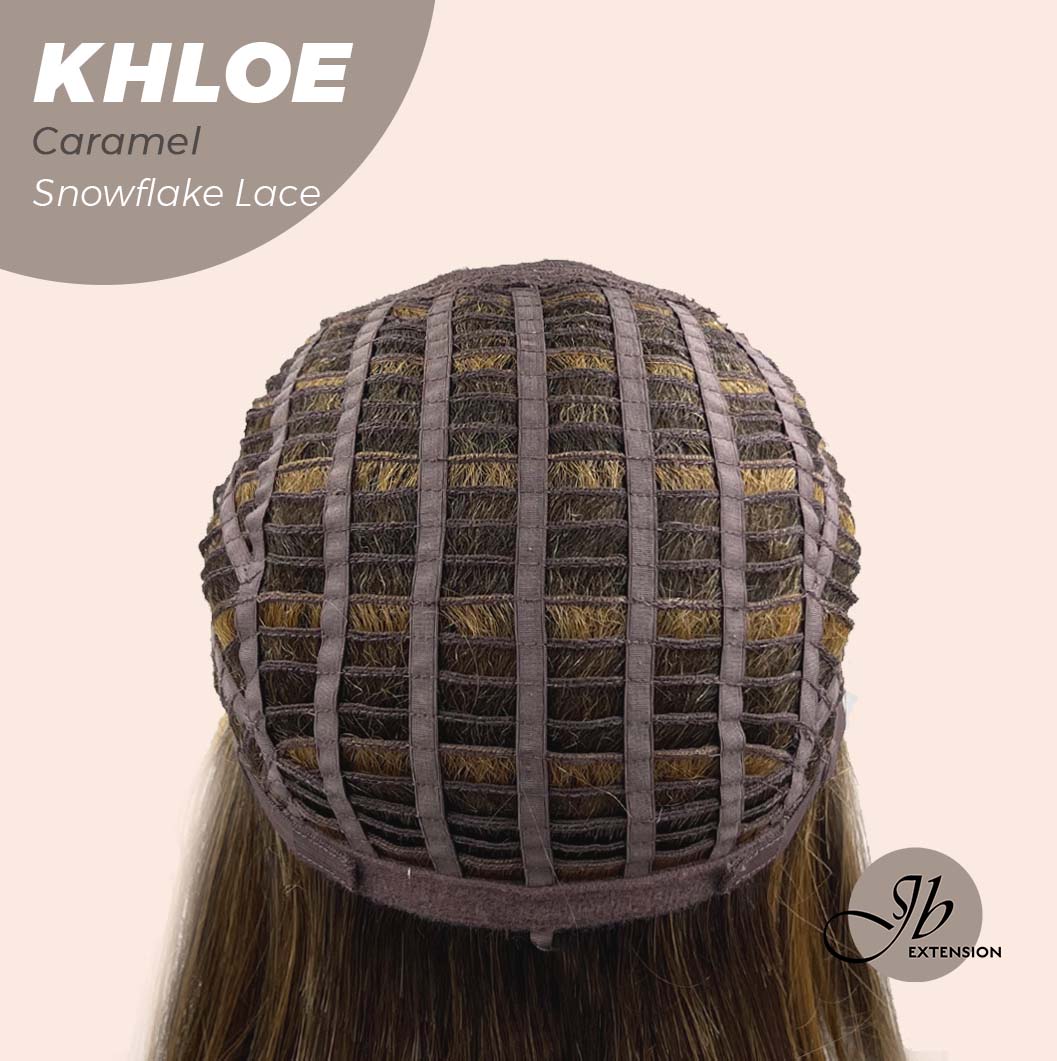 12 Inches Bob Cut  Pre-Cut Snowflake Lace Frontlace Glueless Wig KHLOE CAMEL PINK【PERMATEASE】【BENDY EAR TABS】- S/M